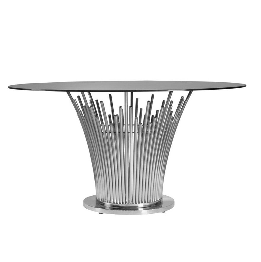 Round Silver Alexa Table