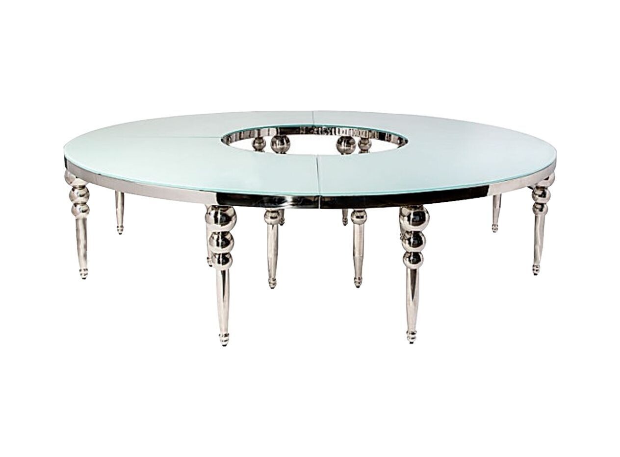 Silver Circle Donut Table