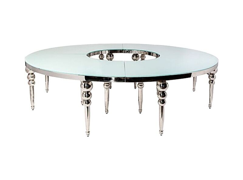 Silver Circle Donut Table