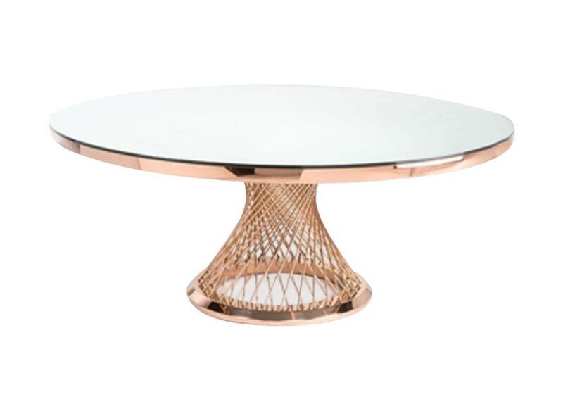 72" Rose Gold Washington Round Table