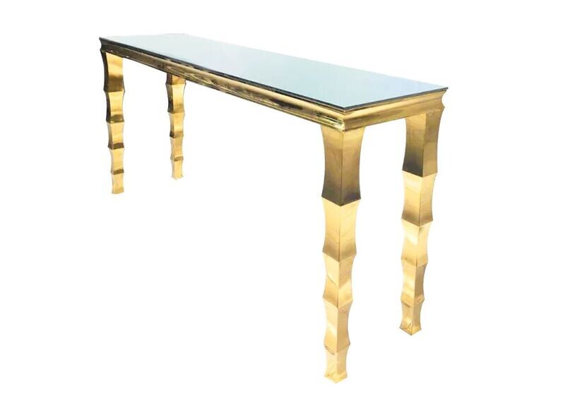 2x8 Gold Communal Table