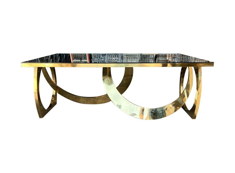 4x8ft Gold W Base Table