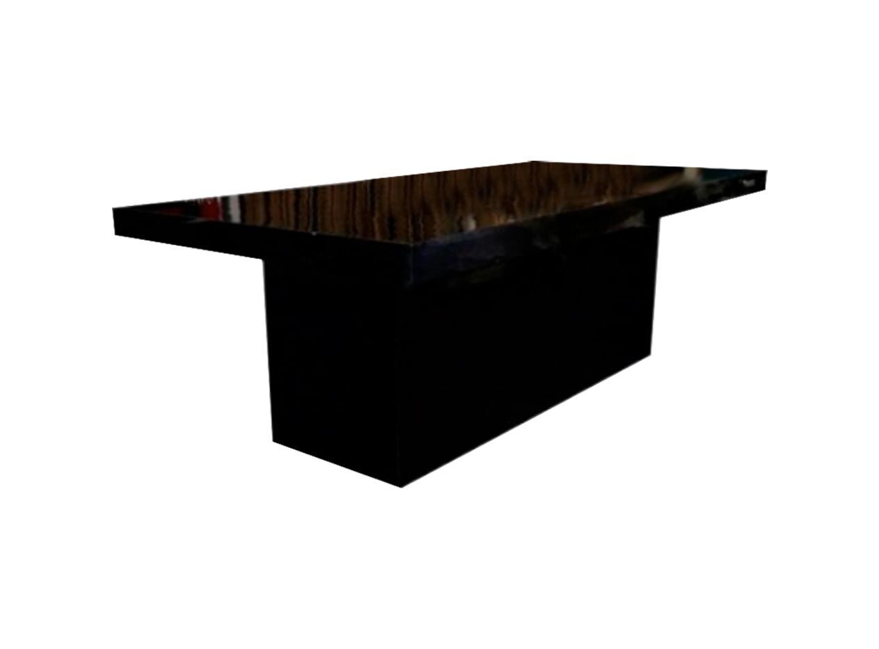 4x8ft Black Lacquer Table