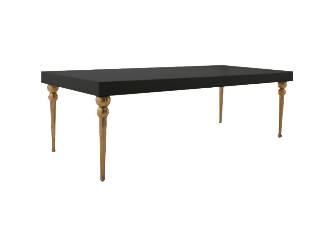 4x8ft Black Dior Lacquer Dining Table