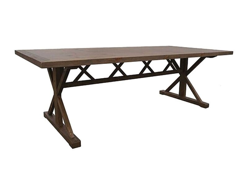 4x8 Rustic Dark Luna Table