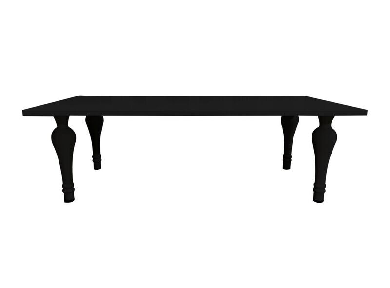 4x8ft Black Rectangle Lacquer Table