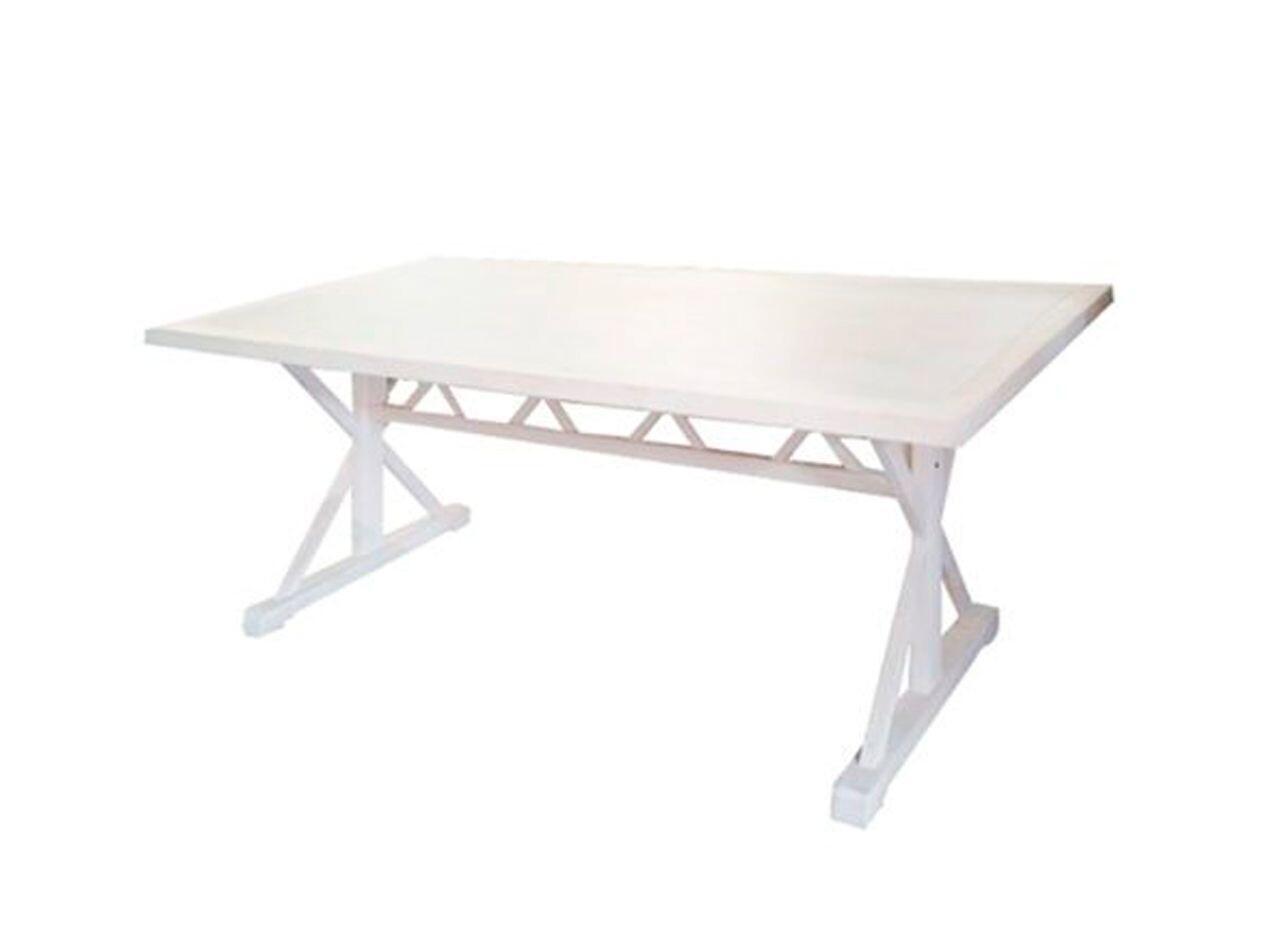 4x8 White Wash Luna Table