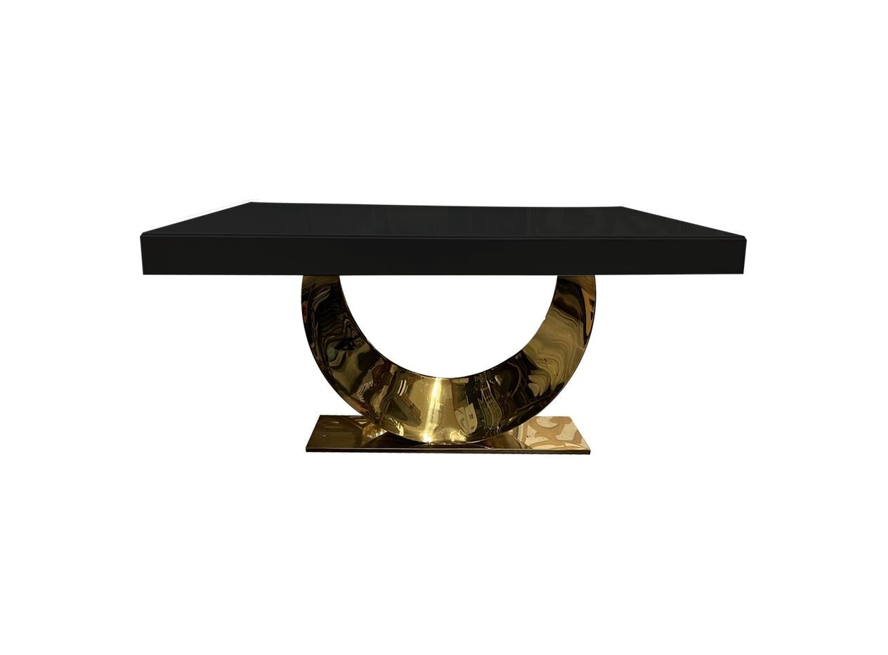 Half Moon Leg Black Top Sweetheart Table