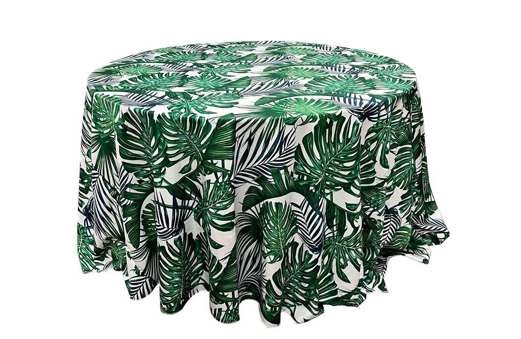 Green Palm Leaf Print