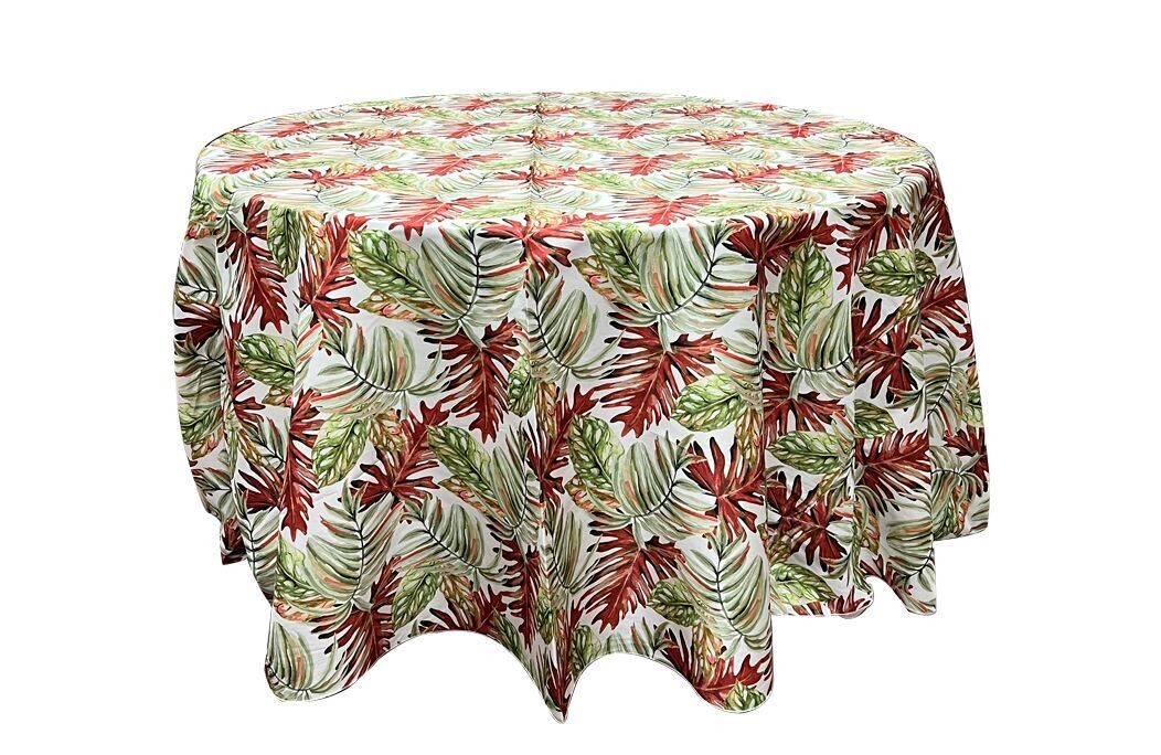 Red and Green Palm Print