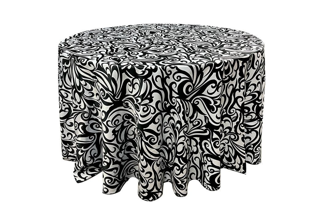 Black Flower Jackar Print