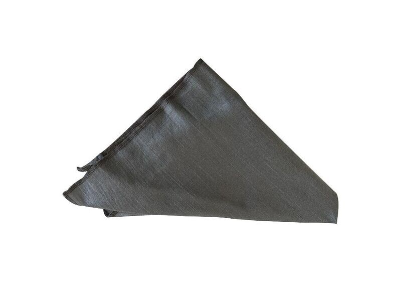 Dark Silver Shantung