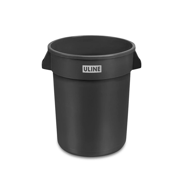 32 Gallons Black Trash Can