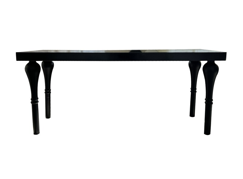 2x8 Black Lacquer Communal Table