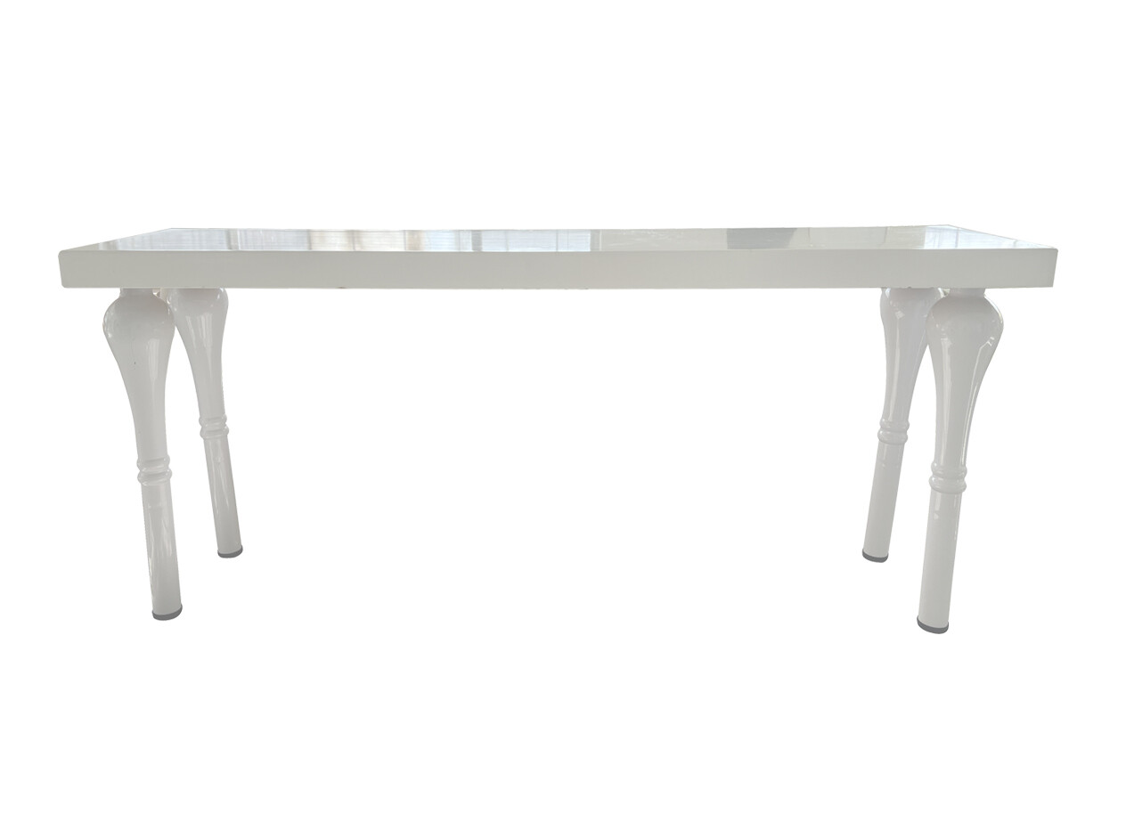 2x8 White Lacquer Communal Table