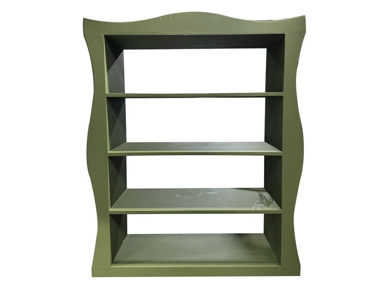Olive Green Wavy Barback