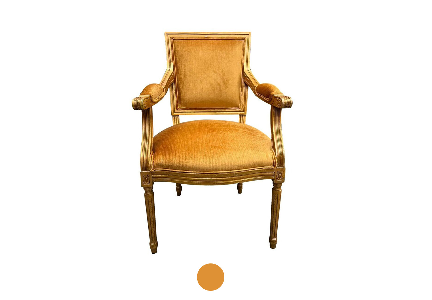 Gold Vintage Arm Chair
