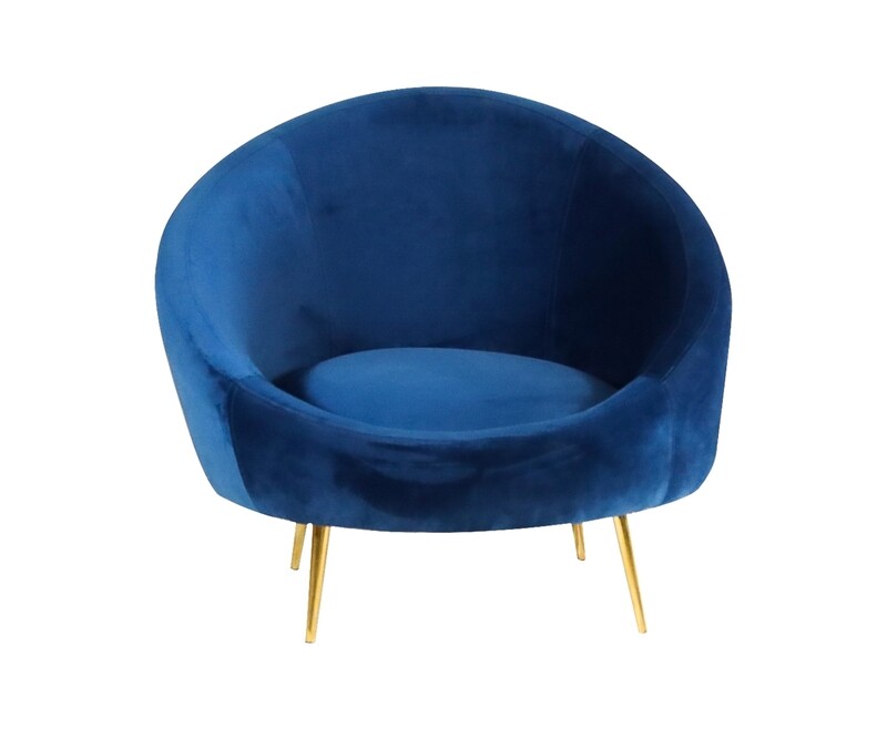 Navy Retro Armchair