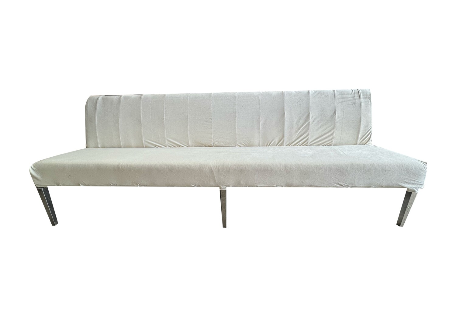 8ft Silver Base Modern Sofa