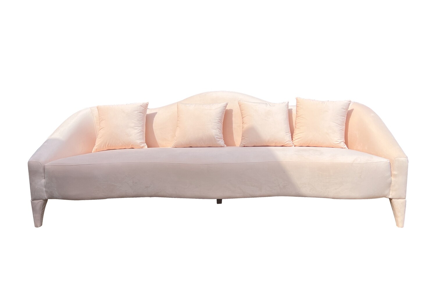 8ft Peach Manhattan Sofa
