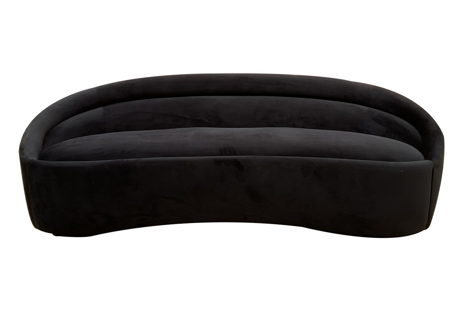 8ft Ellison Black Sofa