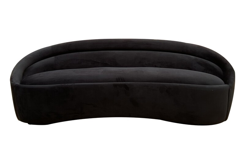 8ft Ellison Black Sofa