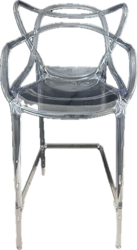 Clear Wavy Barstool
