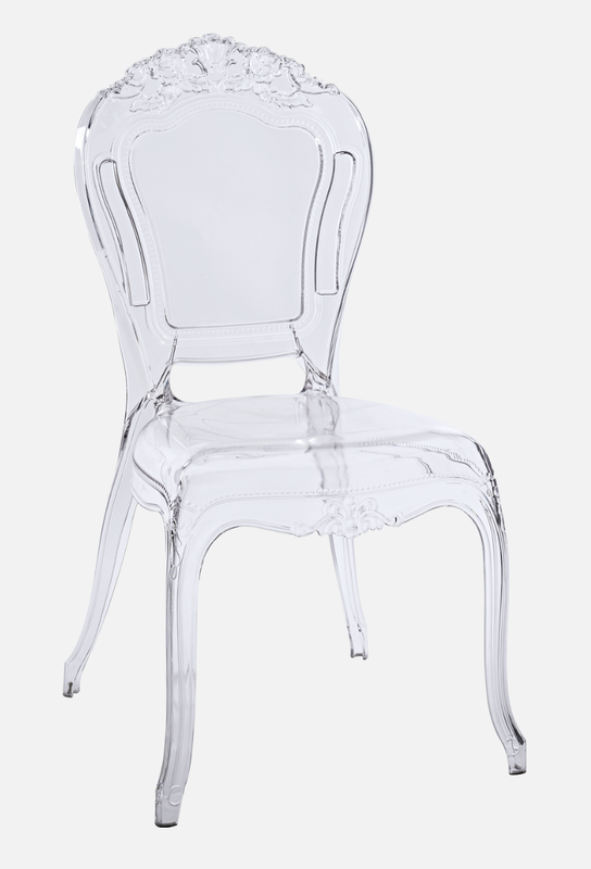 Clear Royal King Chair