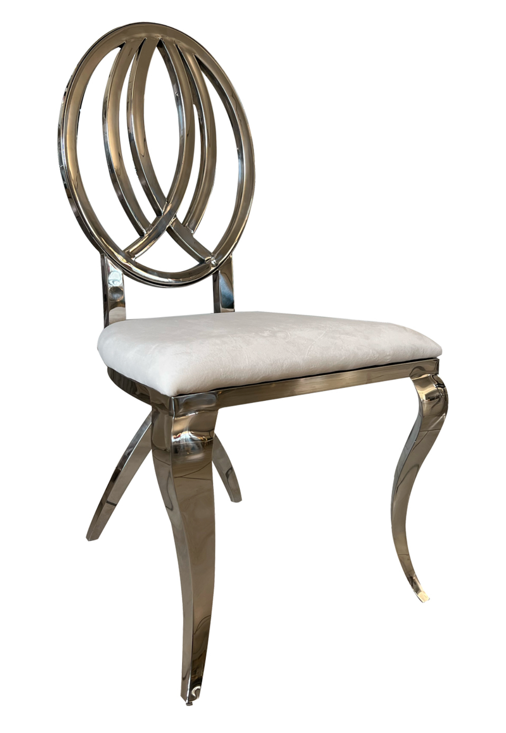 Silver Grace Chair w/ X-Legs