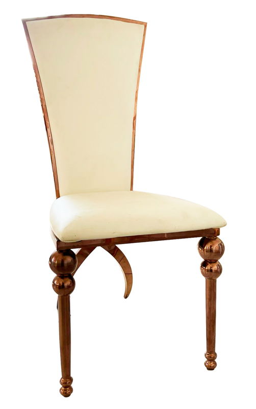 Rose Gold High Back King Chair