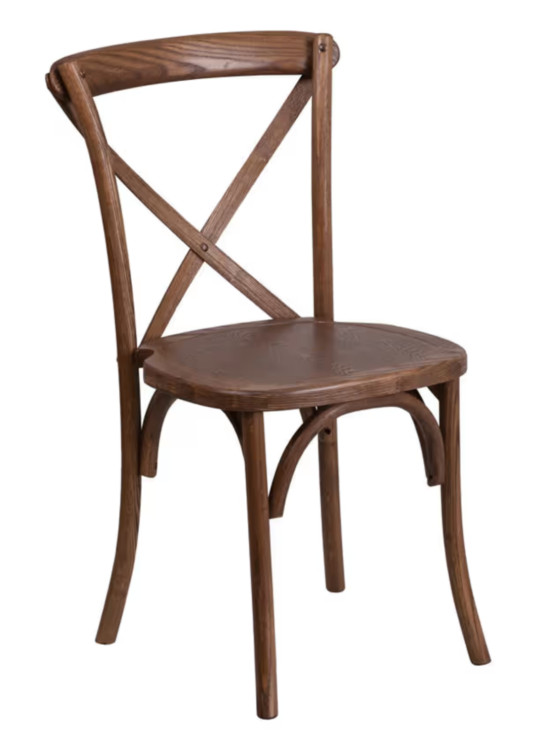 Dark Wood X-Back Chair
