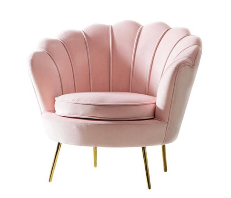 Blush Shell Armchair