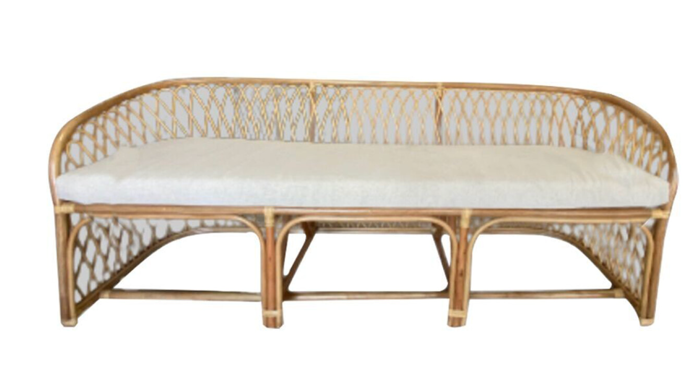 8ft Rattan Sofa