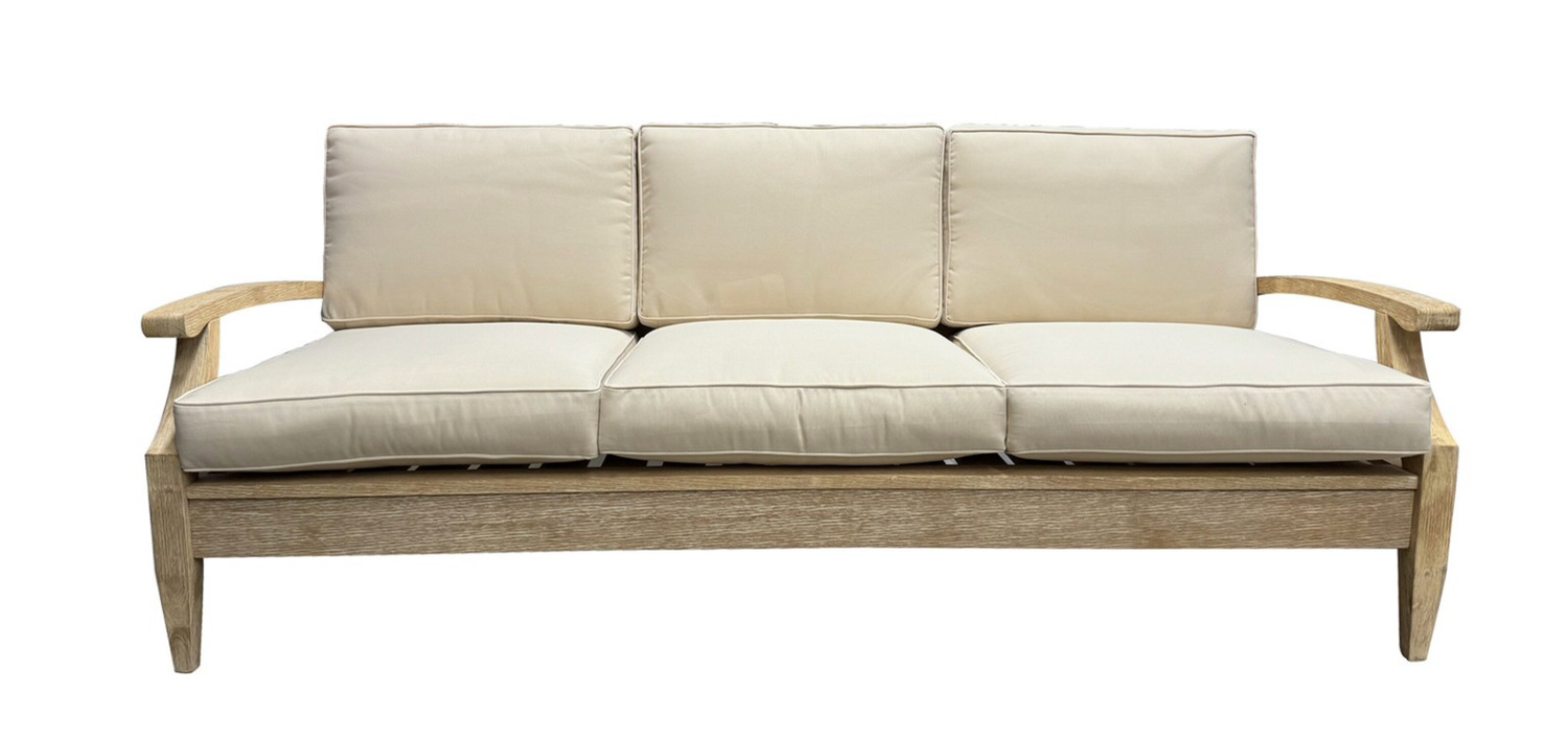 8ft Natural Wood Rustic Sofa