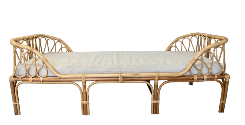 6ft Rattan Bench