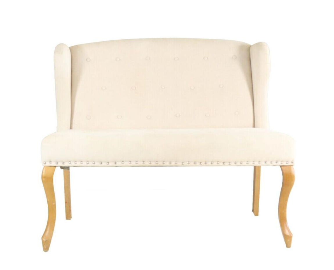 Ivory Vintage Love Seat