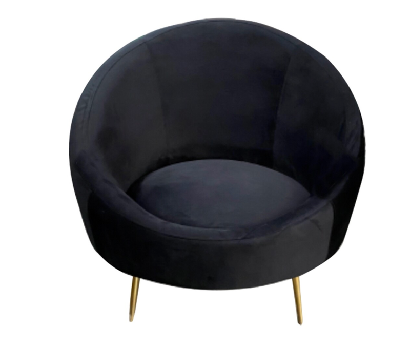 Black Retro Armchair