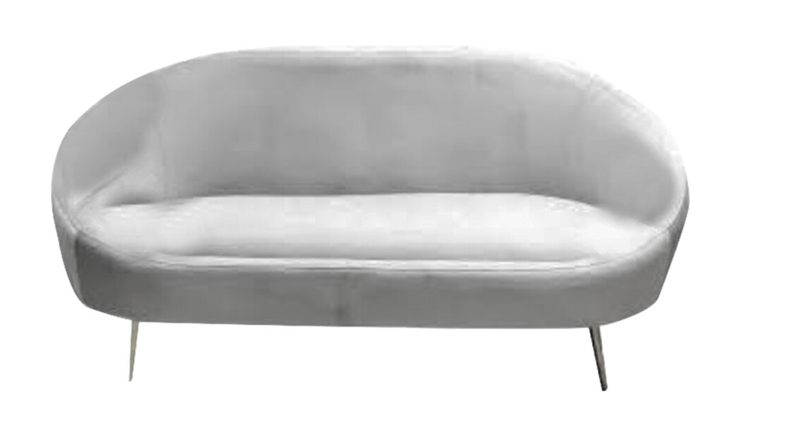 Grey Retro Loveseat