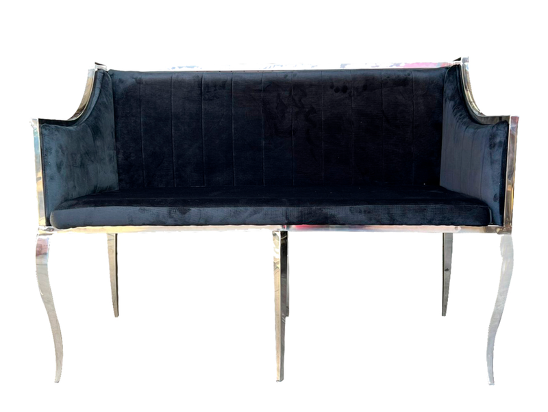 Black Electra Love Seat