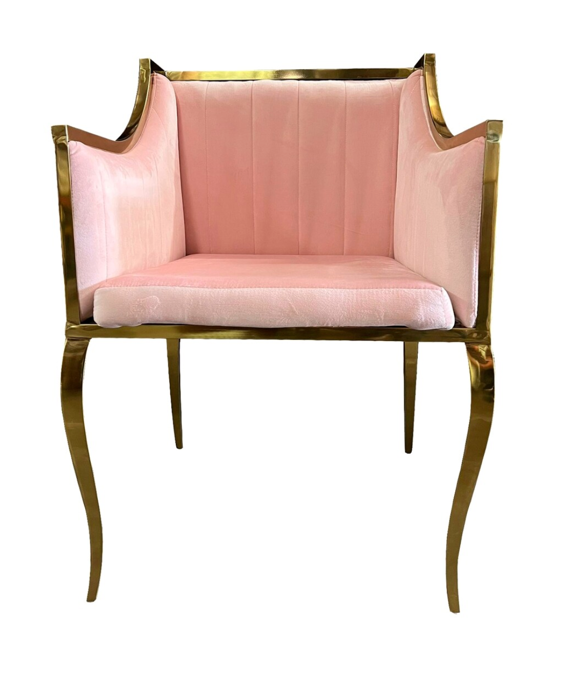 Blush Gold Frame Electra Armchair