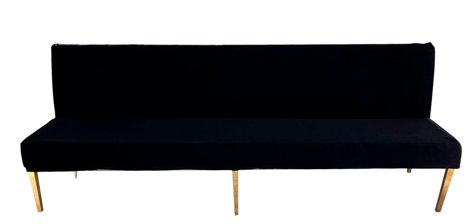 8ft Gold Base Modern Sofa