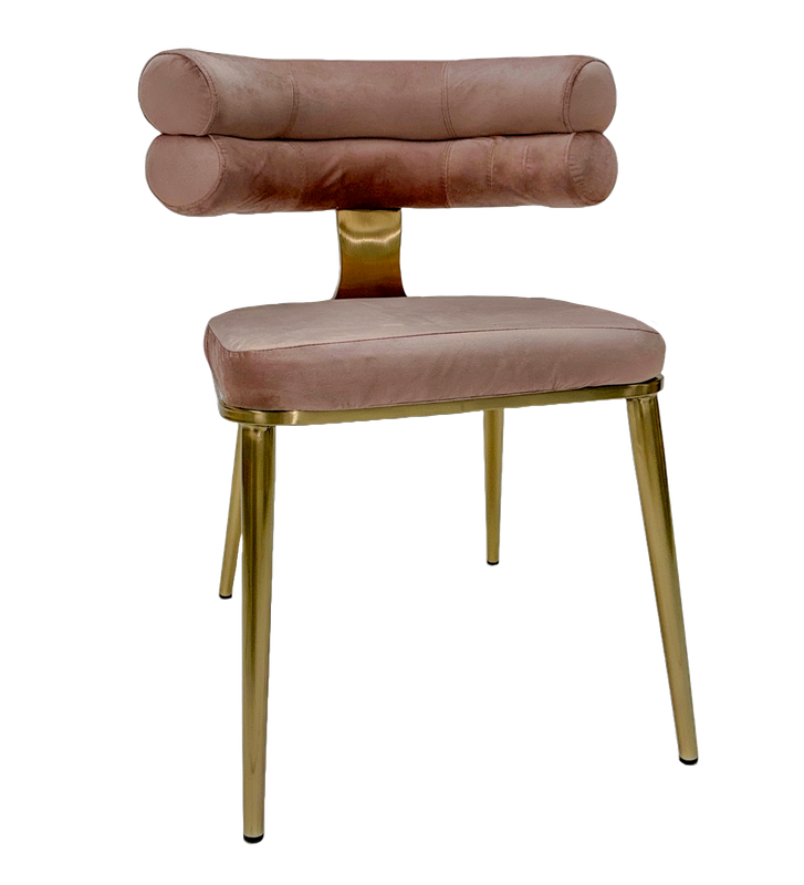 Blush Curved Bella Chair