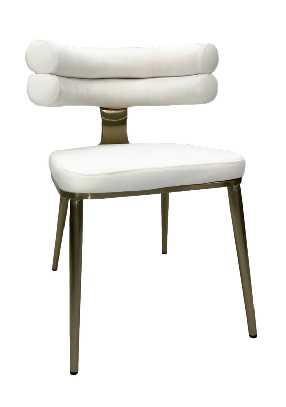 Ivory Curved Bella Chair