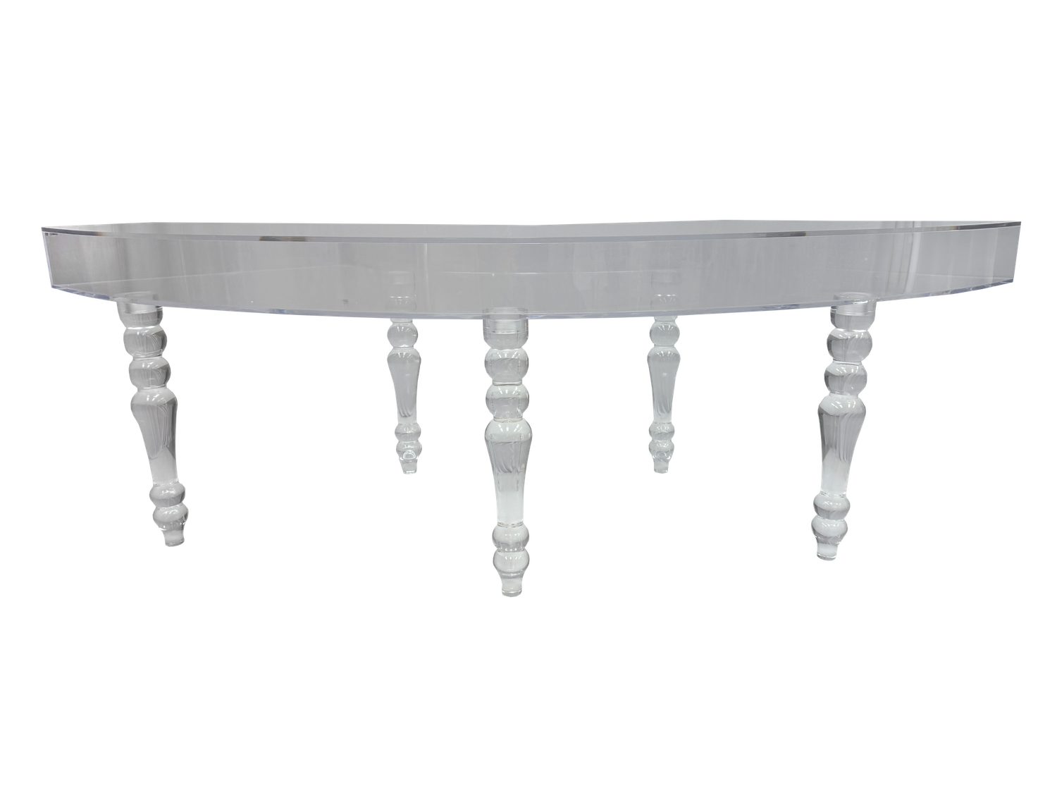 Clear Serpentine Table