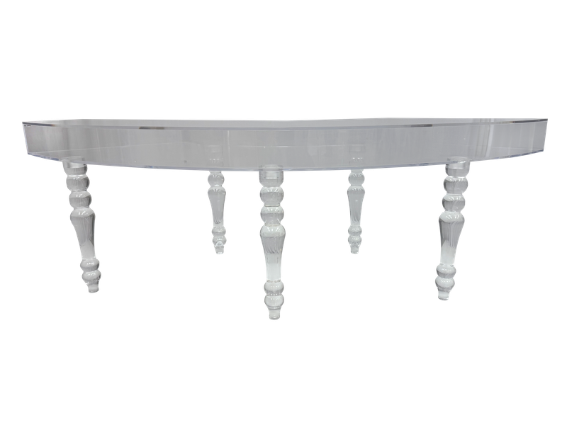 Clear Serpentine Table