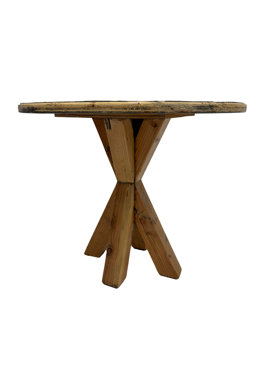 Low Rustic Wood Cocktail Table