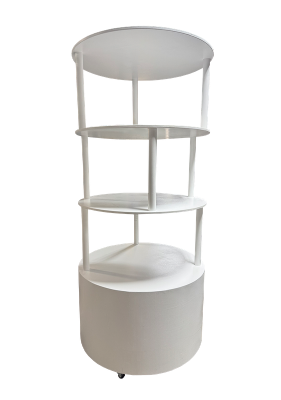 360" White Round Barback