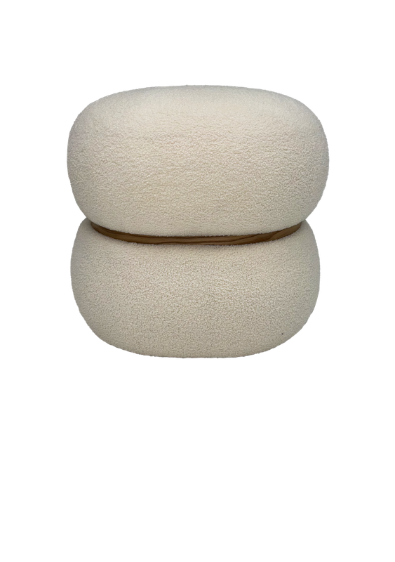 Ivory Marshmallow Ottoman