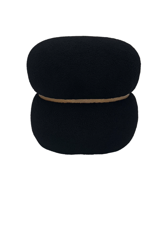 Black Marshmallow Ottoman