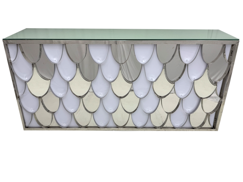 8ft Silver Shell Bar